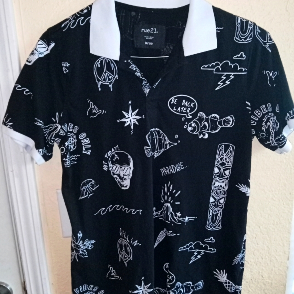 Rue 21 Good Vibes Polo